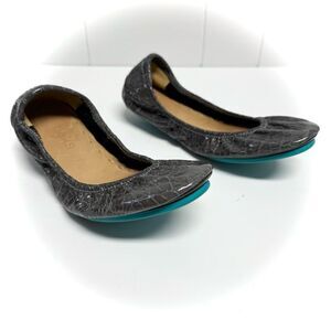 Tieks Slate Gray Croc Size 7
